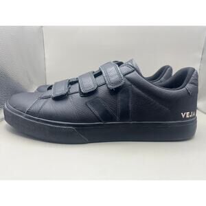 Veja Recife Chromefree Suede Triple Strap Fasten Sneaker Black Men’s Size 11